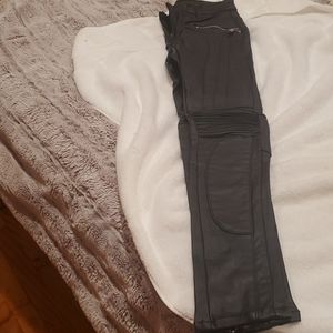 Black pleather pants